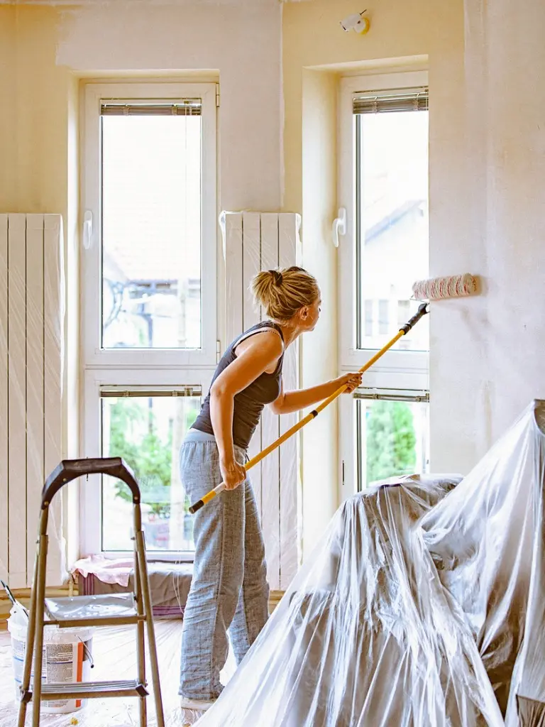 Brandywine Rental Home Interiors Being Repainted by a Resident