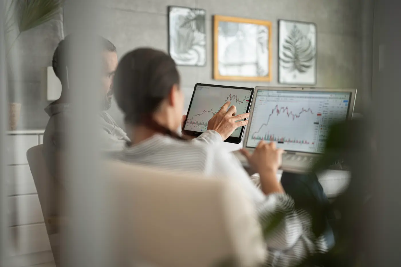 Investors Analyzing Financial Growth