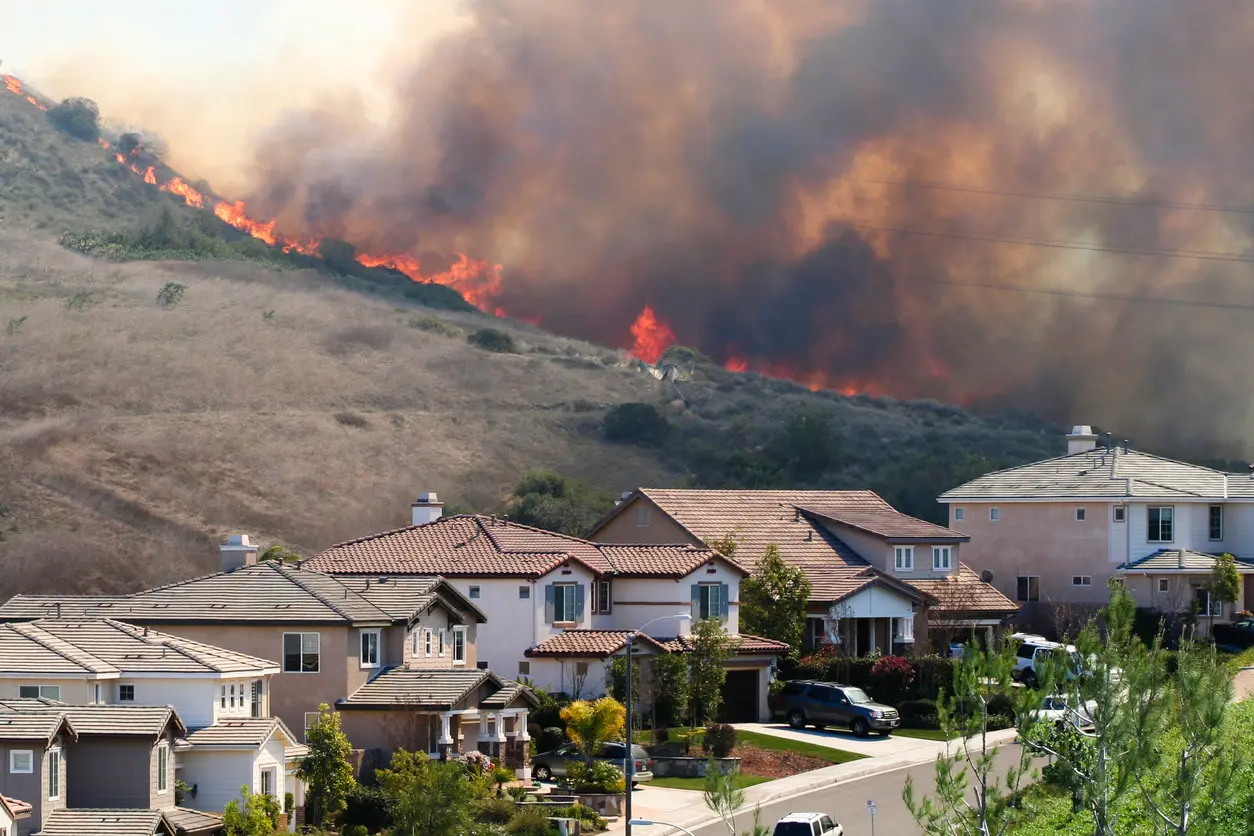 Prince Frederick Rental Property in Front of a Wildfire