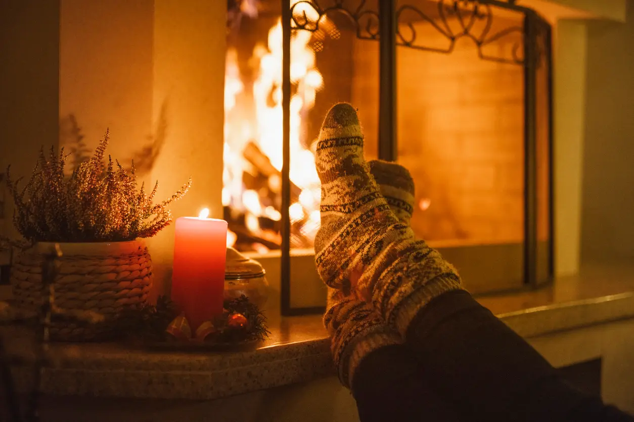 Upper Marlboro Tenant Warming Their Toes by the Cozy Fireplace