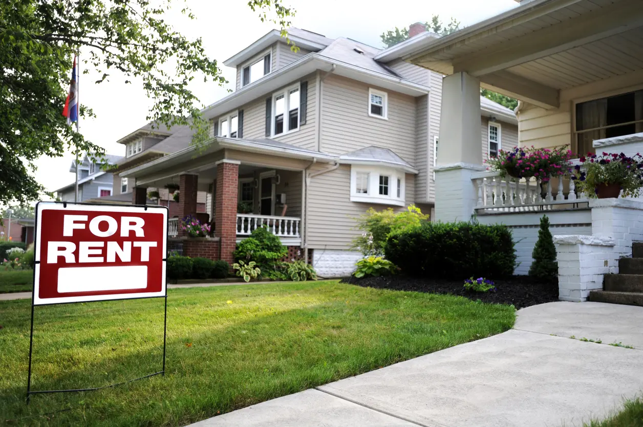 Upper Marlboro Rental Property with a For Rent Sign in the Front Yard